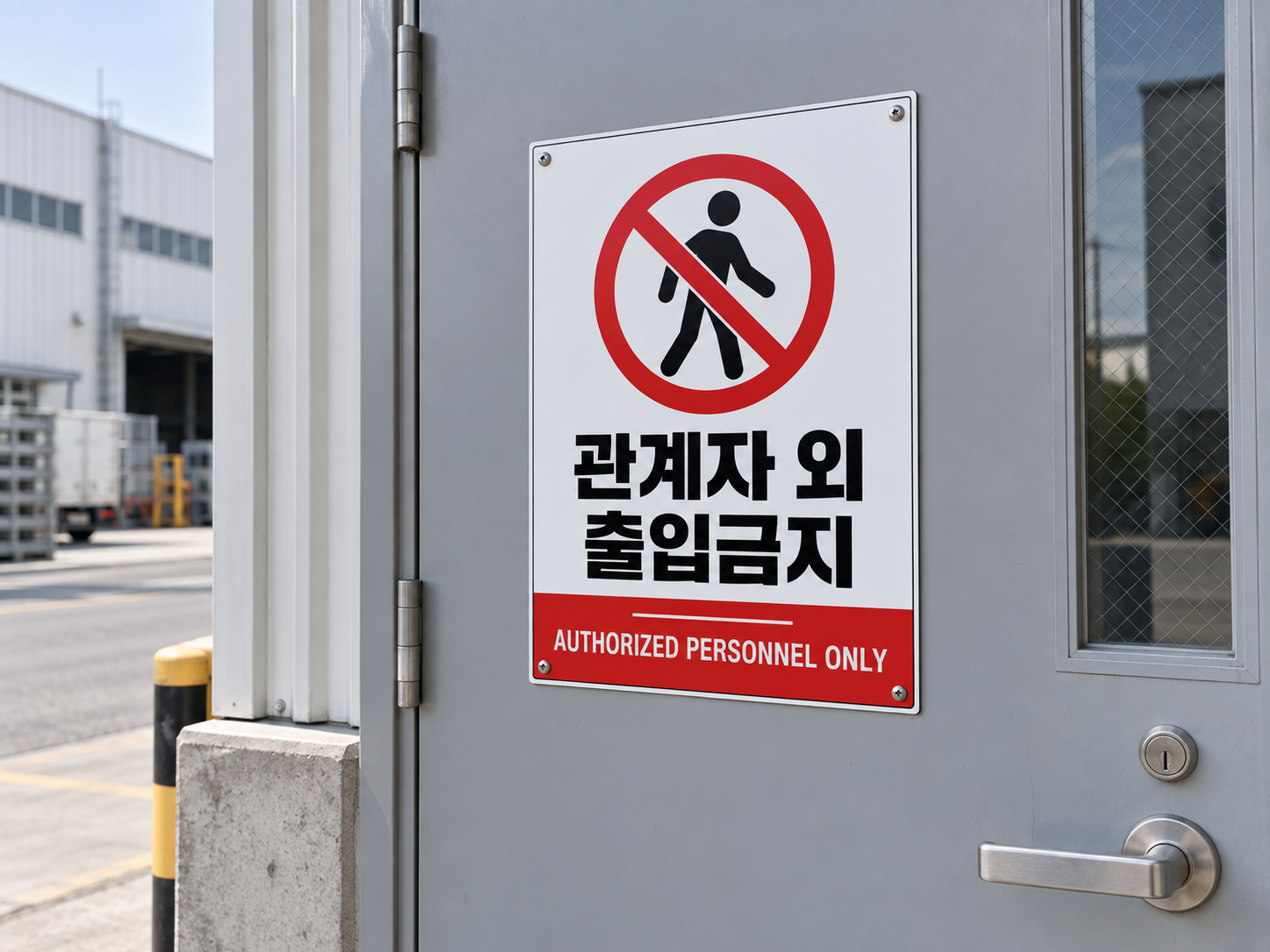 행동을 금지 통제하는 표지 분류 미디어